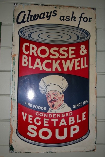 Cross & Blackwell
Vegetable Soup 
Tin Sign
ITEM7941
**SOLD**