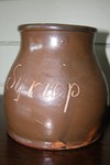 Syrup Pitcher
with Handle
Unmarked but 
believed to be
Hart Pottery
ITEM7874
**SOLD**