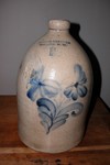 Very Rare
1 1/2 Gallon Jug
Flowered Decoration
Thomas Maldrum
Barrie, C.W.
ITEM7955
**SOLD**